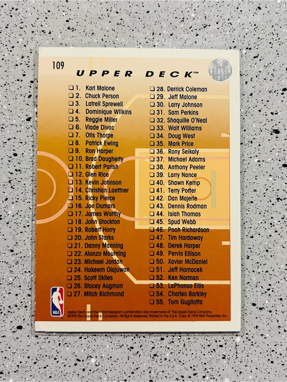 1993-94 Upper Deck Pro View 3D - Michael Jordan #109 Chicago Bulls NM💎 - Picture 5 of 5